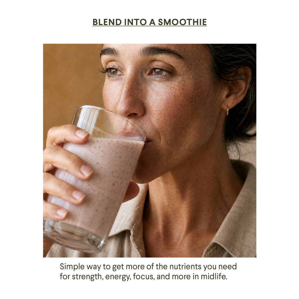 Menomix Whey Protein, Fiber & Super Nutrients / Foundation Smoothie Mix