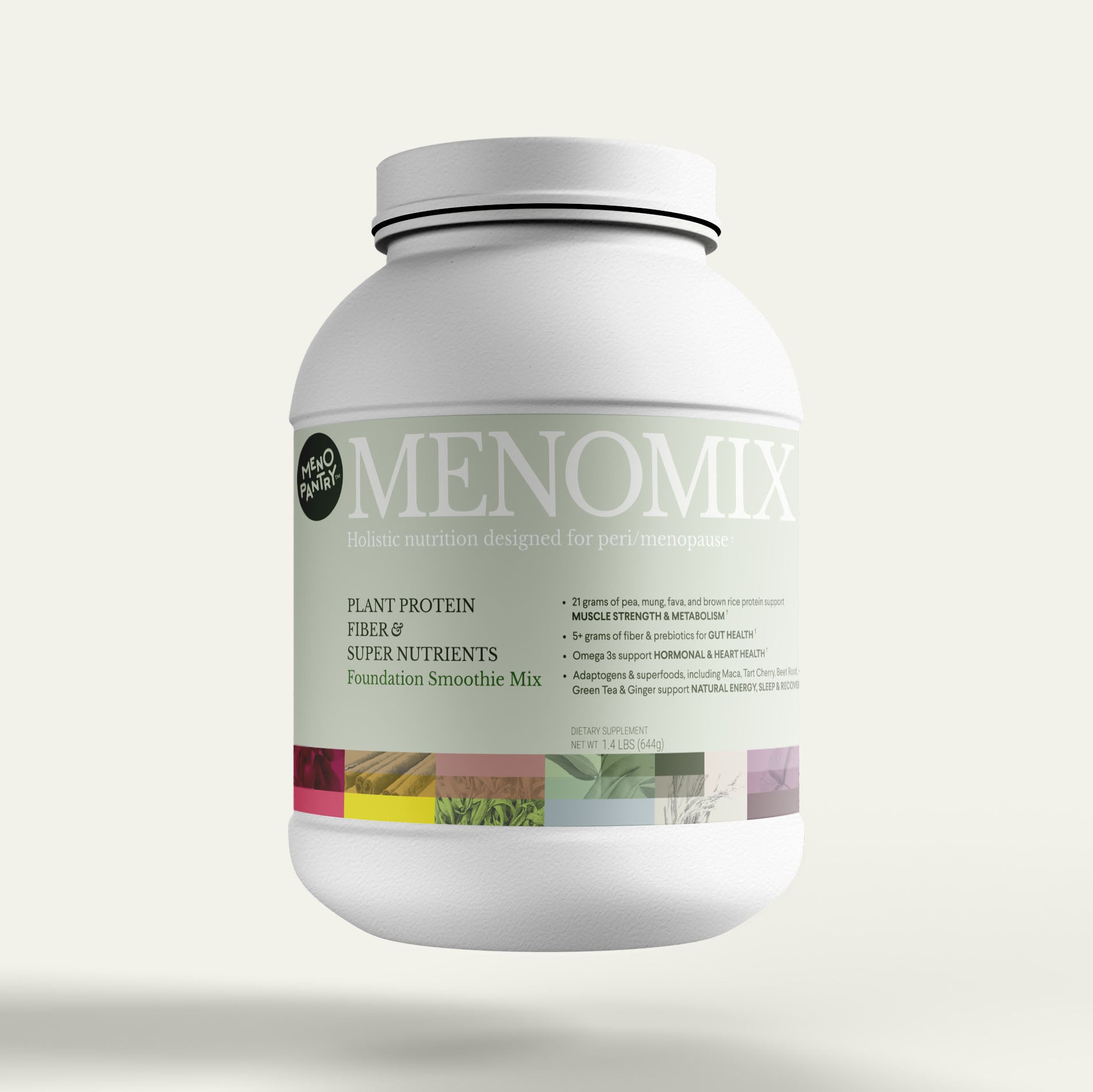 Menomix Plant Protein, Fiber & Super Nutrients / Foundation Smoothie Mix