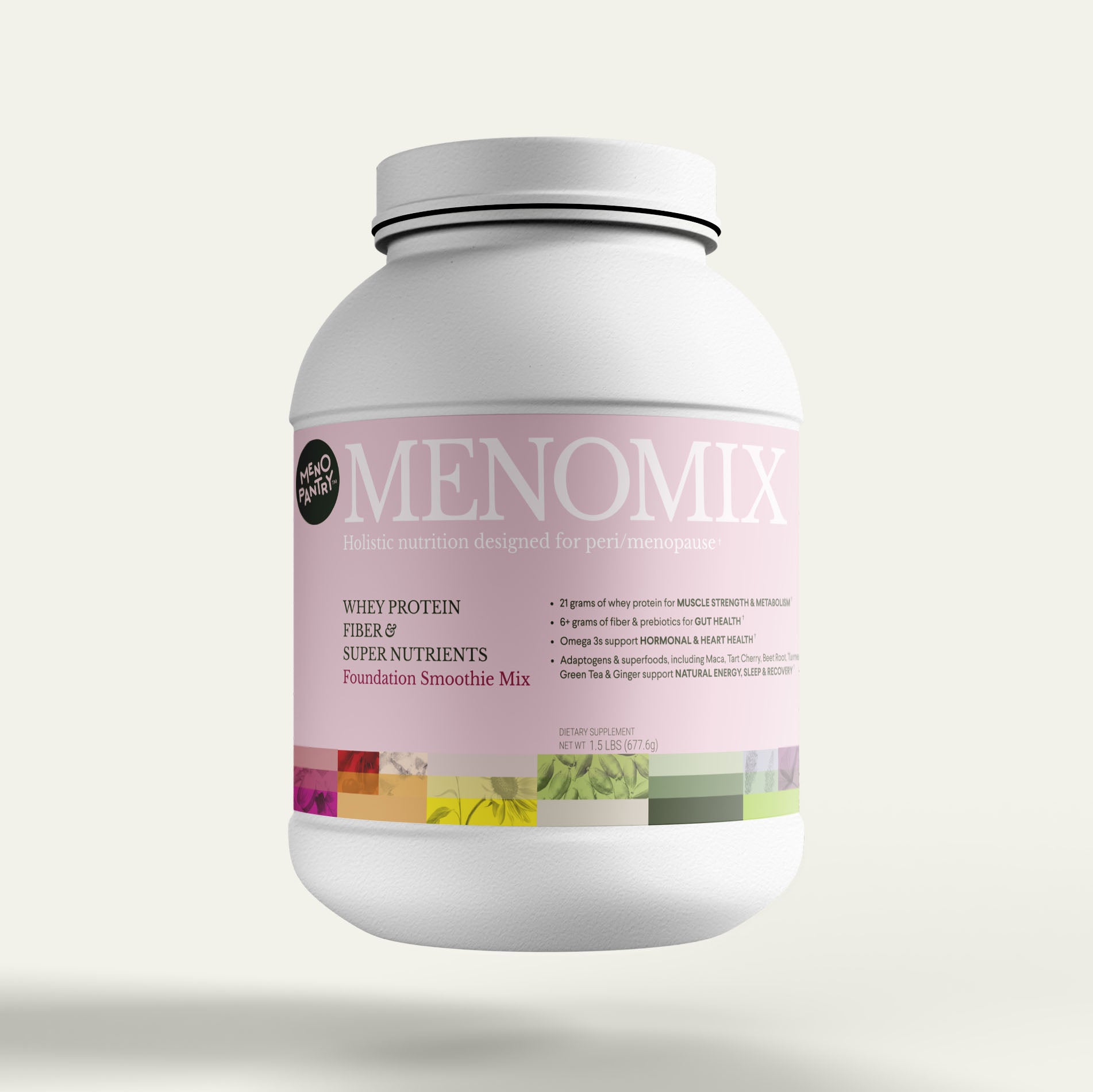 Menomix Whey Protein, Fiber & Super Nutrients / Foundation Smoothie Mix